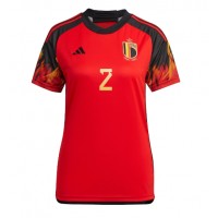 Billiga Belgien Toby Alderweireld #2 Hemma fotbollskläder Dam VM 2022 Kortärmad